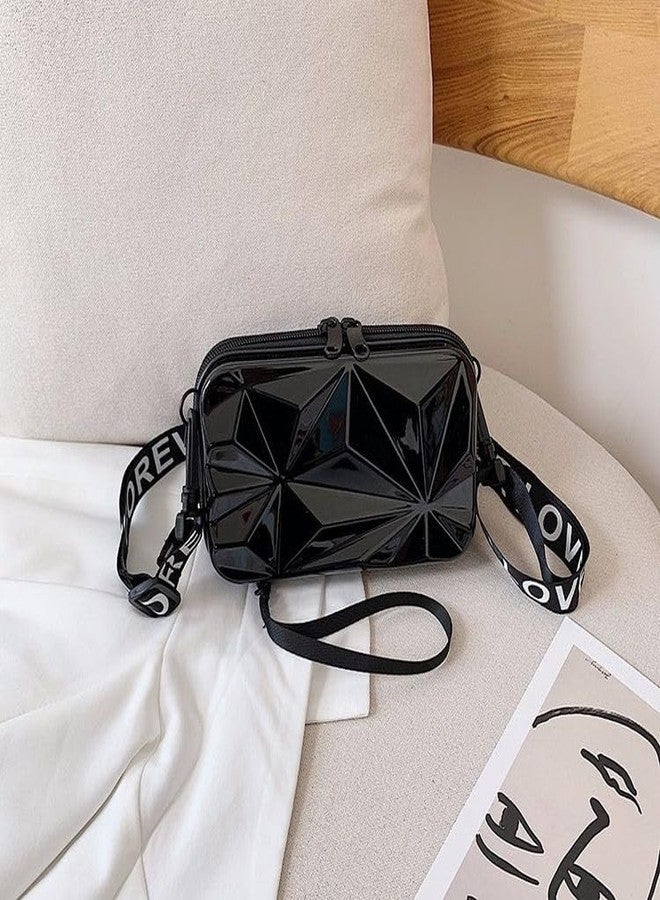 CULT FACTORY Black Color Aesthetic Cross Body New and Designer Forever Young Ladies Purse Diamond Cut - Image 4